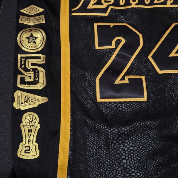 Men's‎ Kobe Bryant Los Angeles Lakers Commemorative Retirement Jersey sz Large - Picture 4 of 12